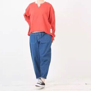 Japanese Brand "Milimili" Carrot Style Baggy Jeans - Size M